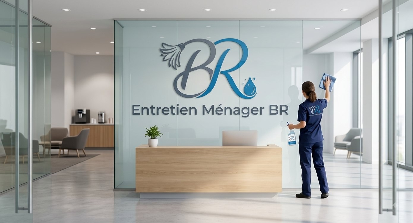 Entretien Ménager BR — notre équipe à l'œuvre dans un espace commercial